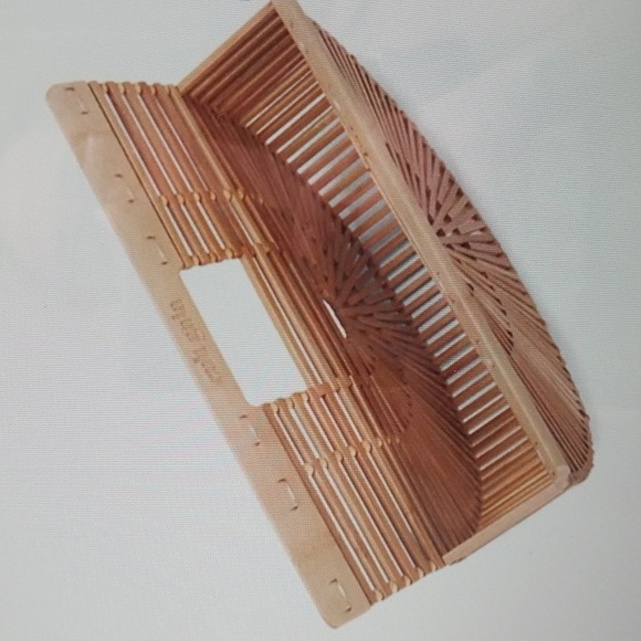 Bamboo half moon bamboo bag - Picture 2 of 4